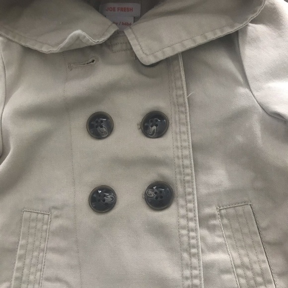 Beige Trench  Coat - Picture 3 of 5